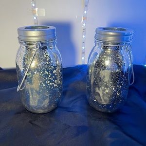 Glass Hanging Lanterns.